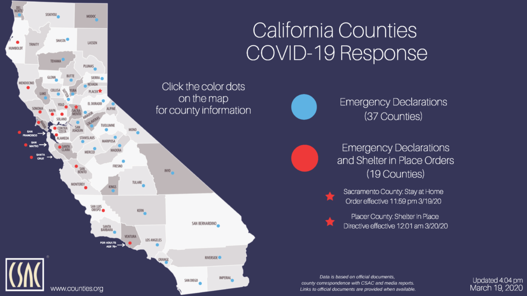 CSAC Counties Response Map