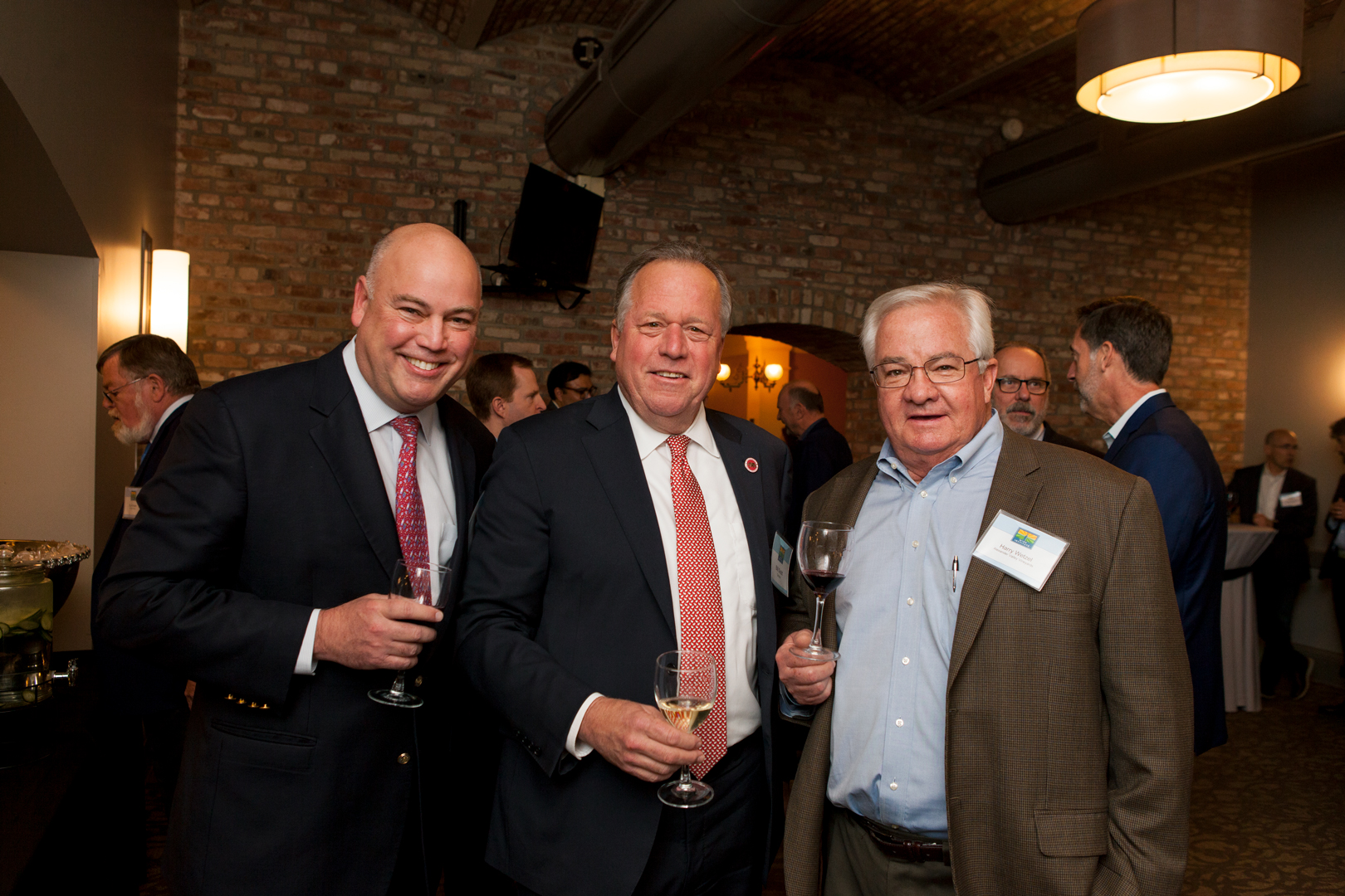 L-R: Bobby Koch (Wine Institute CEO & President), Senator Bill Dodd, Hank Wetzel (Wine Institute Chairman 2019-2020, Alexander Valley Vineyards)