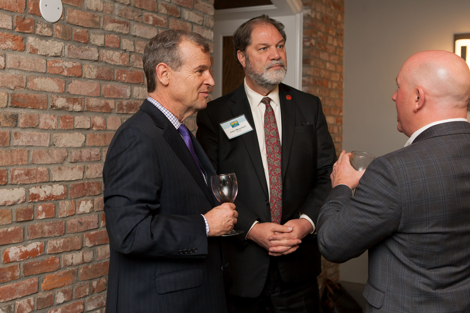 L-R: Gavin McHugh (DISCUS), Senator John Moorlach, Tim Schmelzer (Wine Institute Vice President of California State Relations)
