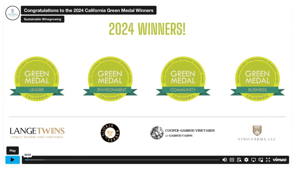 2024 Green Medal Winners Video